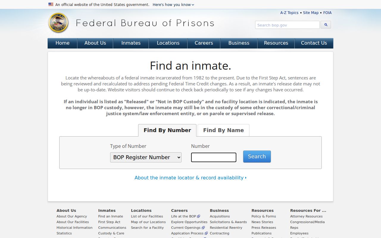 Federal inmate search for Clay County criminal history research