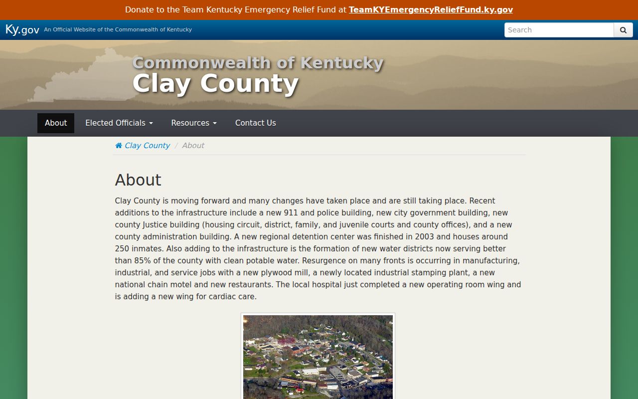 Clay County criminal records infrastructure and detention history
